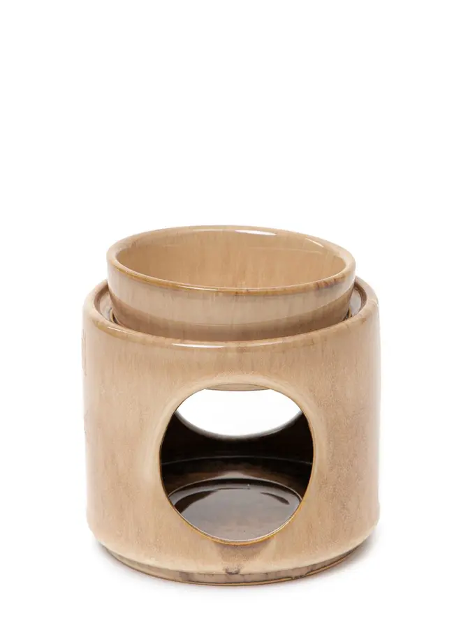 Kominek SOLETO ceramiczny beżowy 9,4x9,6 cm