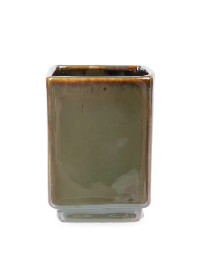 Kubek łazienkowy CORRA ceramiczny 7x7x10 cm