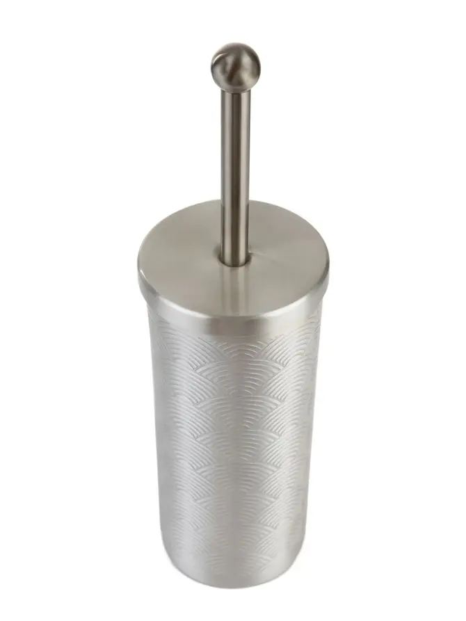 Szczotka do WC CRANE srebrna 10x38 cm