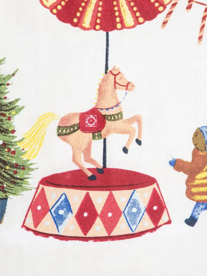 Pościel CIRCUS JOY bawełniana w świąteczny wzór 160x200 + 2*70x80 cm