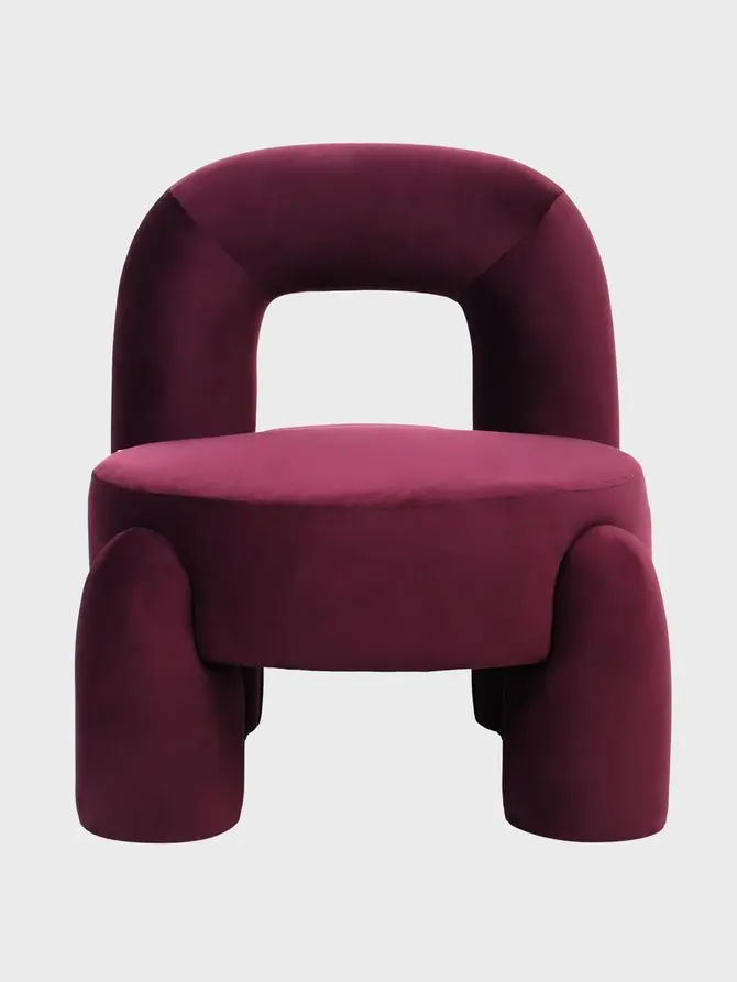 Fotel VIGGO burgundowy 73x69x80 cm