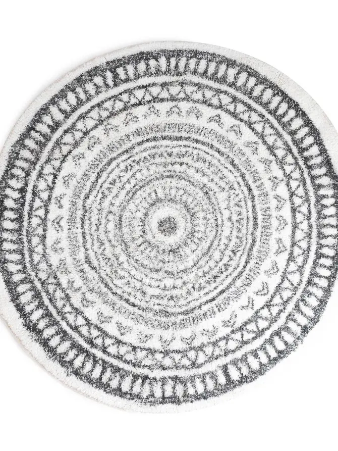 Dywanik łazienkowy ROUNDE Szary 90 cm