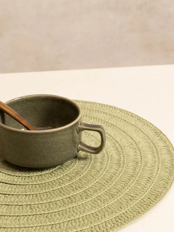 Podkładka do jadalni CORD pistacjowa 38 cm