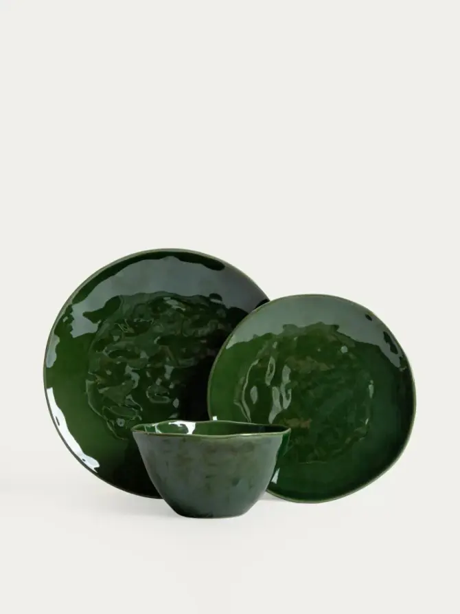 Talerz ALBERD obiadowy zielony 26 cm