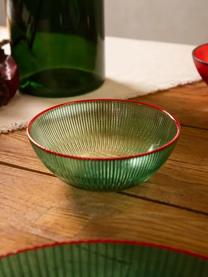 Miska FRUMOS z czerwonym rantem 15 cm