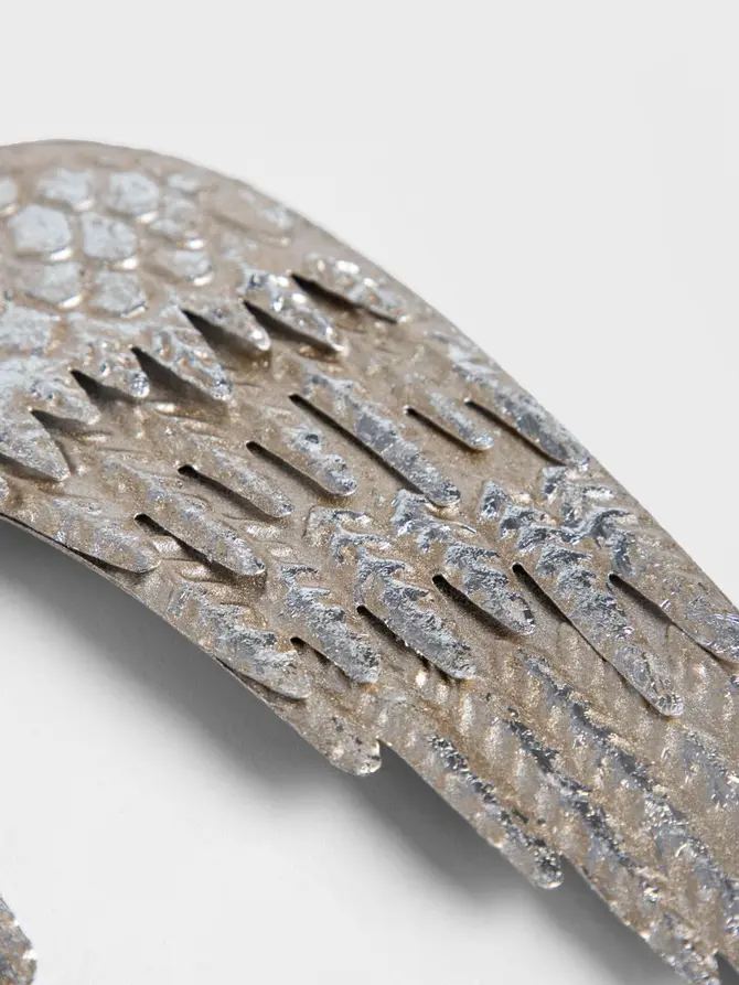Zawieszka OLDY METAL srebrne skrzydła małe 14,5 x 9 cm