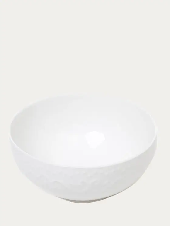 Miska SYLIA biała z ornamentem 15 cm