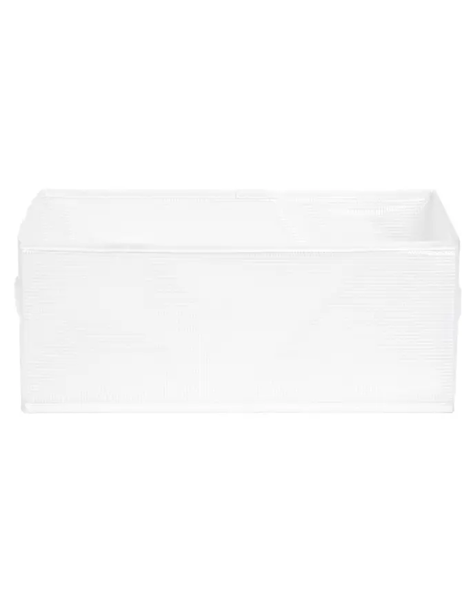 Organizer do szafy DELANEY bez przegródek biały 42x25x16 cm