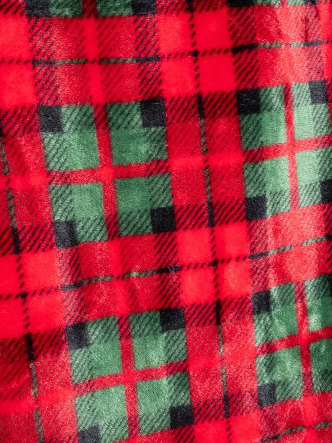 Koc telewizyjny TARTAN z rękawami we wzór 130x170 cm