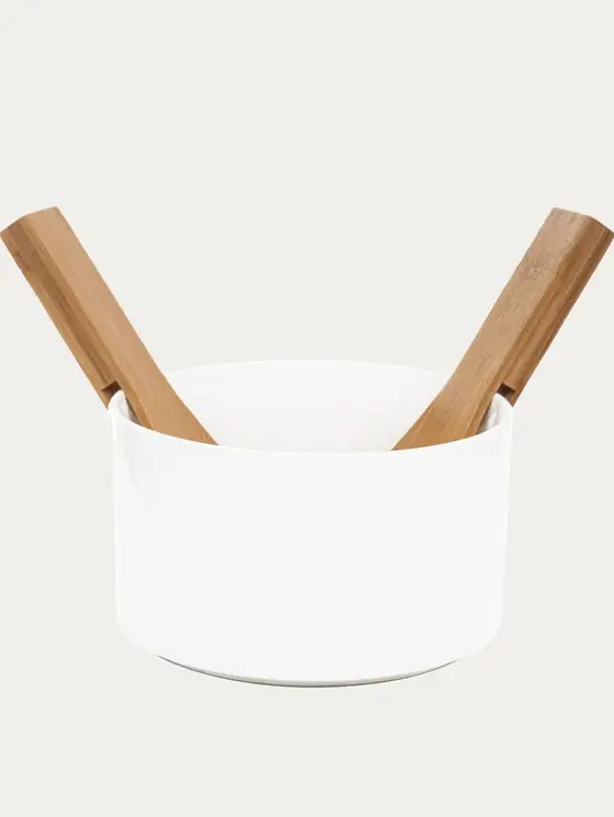Misa B2 FINCAN do sałat z bambusowymi łyżkami 17 cm
