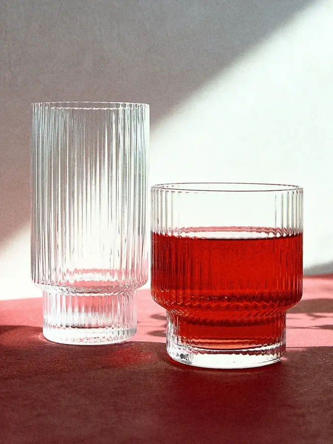 Szklanka LYNNASO piętrowana transparentna niska, 3 szt. 0,2 l