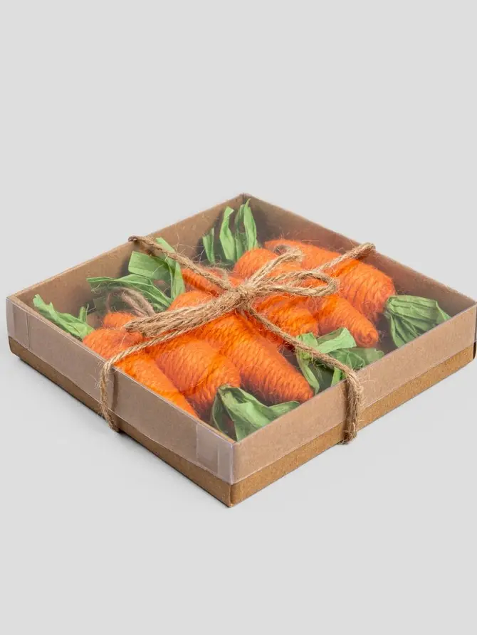 Zawieszka CARROT wielkanocne marchewki 6 szt 2,5x12 cm