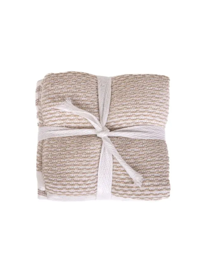Zestaw ręczników uniwersalnych HERIETT Bawełnianych beżowych 4szt. 4*30x30 cm
