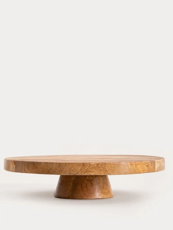 Patera SJAL MANGO drewniana na nóżce 33 cm