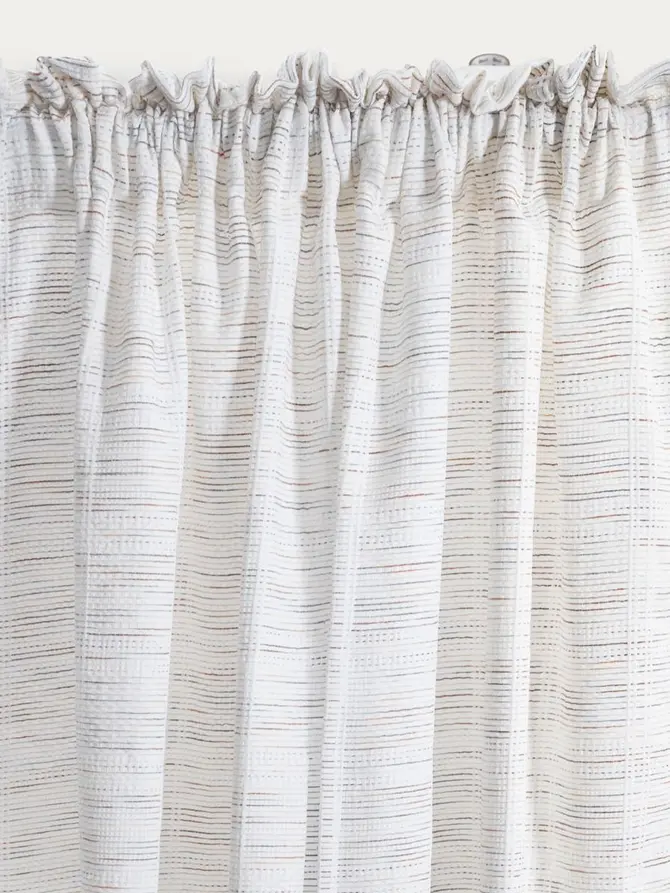 Zasłona SIERA z ozdobnym wielobarwnym strukturalnym wzorem 140X250 CM