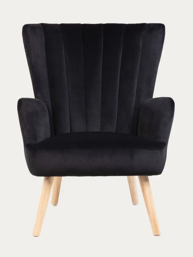 Fotel MILLS czarny 75x79x102 cm