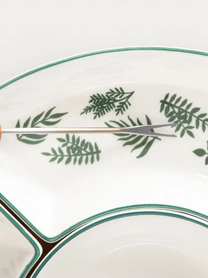 Półmisek FINCAN w zielone liście 30cm
