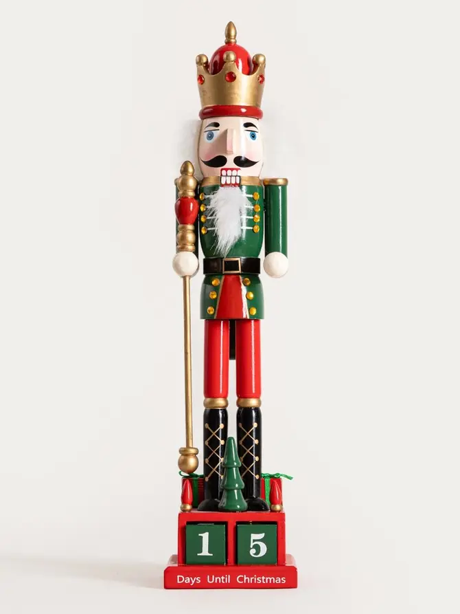 Figurka NUTCRACKER dziadek do orzechów kalendarz adwentowy 42 cm