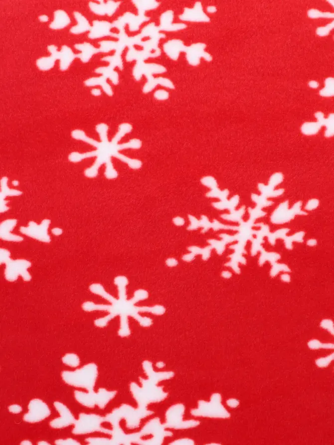 Poszewka w śnieżynki czerwona SNOFLOCK 45x45 cm XM20 985694