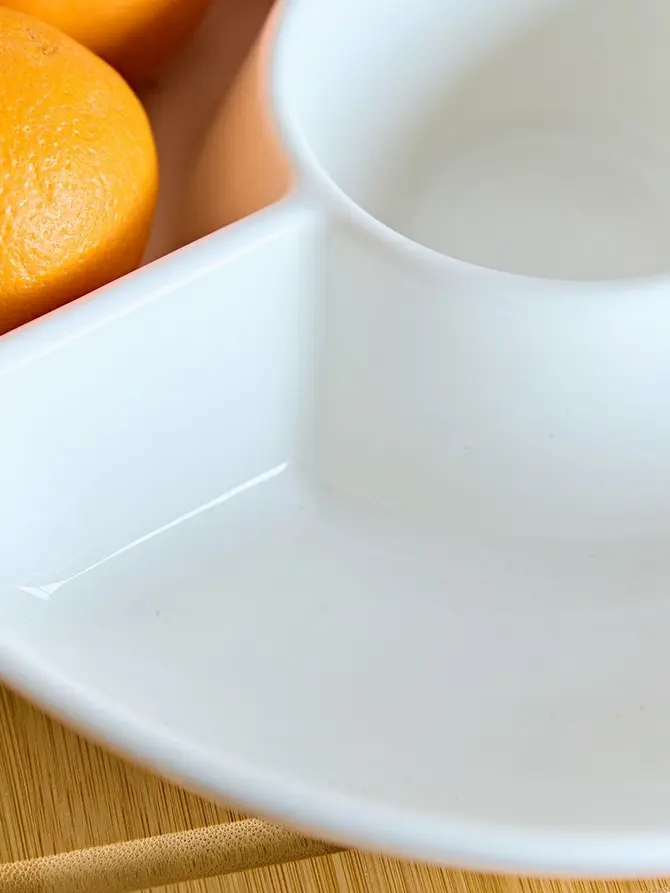 Półmisek NEGAS okrągły z miejscem na dip 30 cm