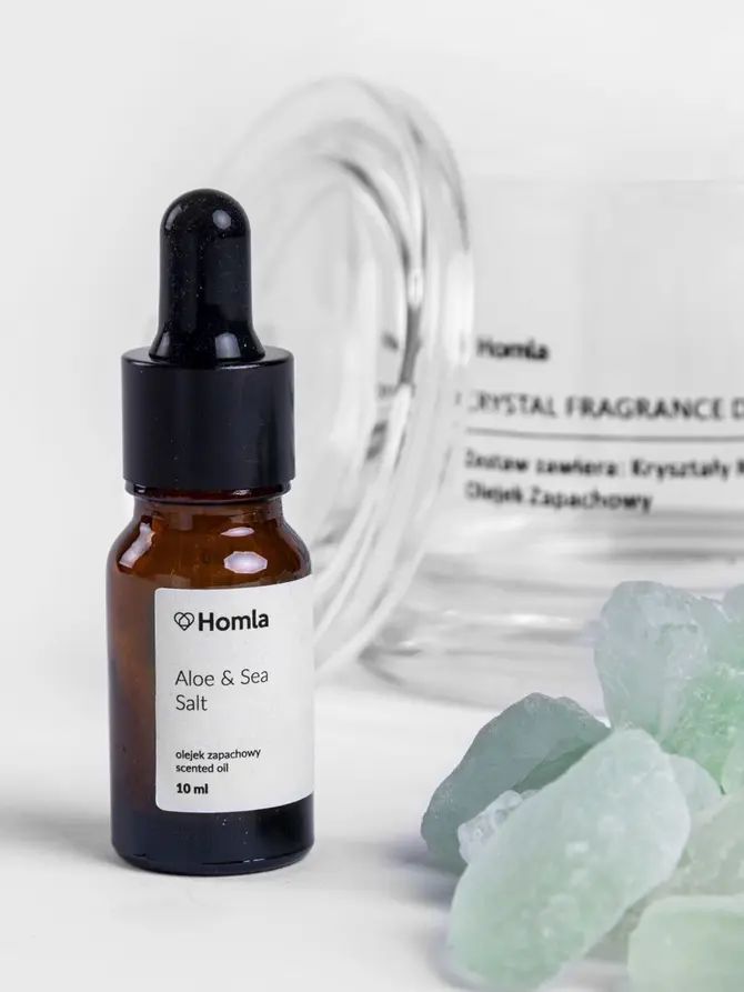 Zestaw zapachowy SERENITY Aloe & Sea Salt 300 g + 10 ml
