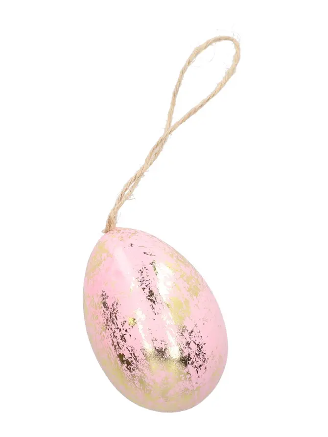Zawieszka SPRINKLE jajko różowa 8 cm