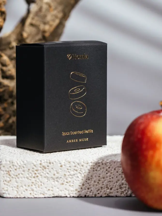 Uzupełnienie do zestawu zapachowego SLEEK LEATHER Amber Musk 3 szt.