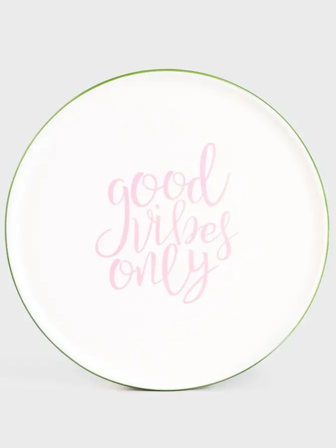 Talerz SERRA do pizzy "good vibes only" 32 cm