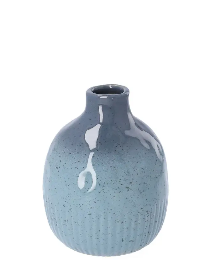 Wazon WAVE ceramiczny granatowy 10x13 cm