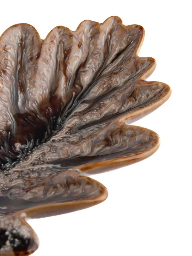 Taca dekoracyjna CRISPO liść 20x11,6x2,6 cm