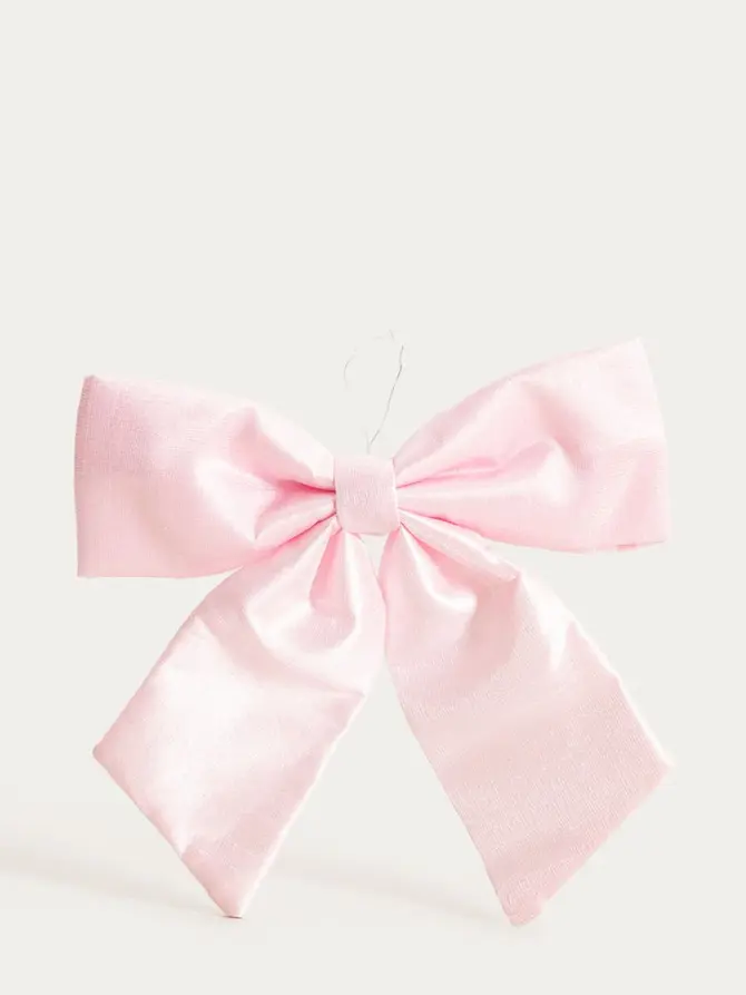 Kokarda BOWE różowa mała 16 cm