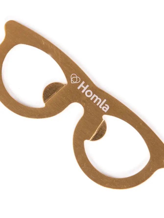 Otwieracz JALO do butelek okulary złoty 9x3 cm