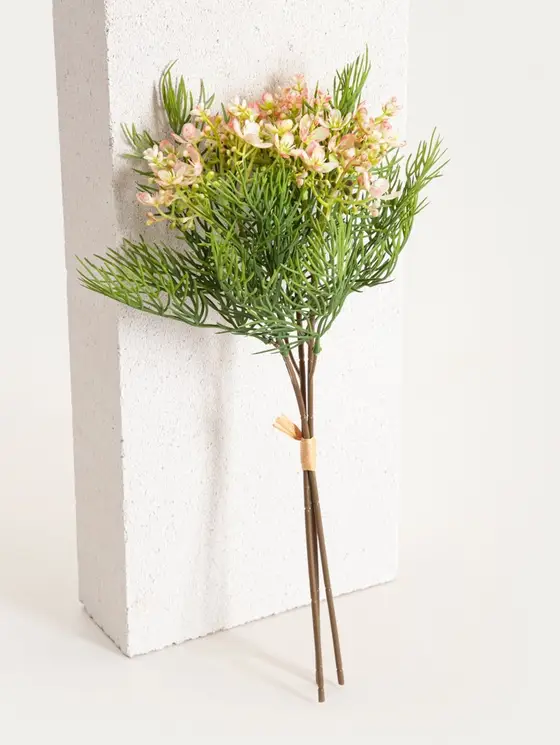 Bukiet kwiatów MONTA z jasnoróżowymi kwiatkami 33 cm