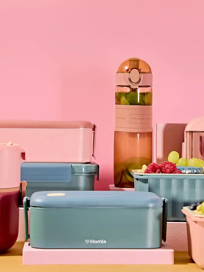 Lunchbox POPPIE niebieski 1.10
