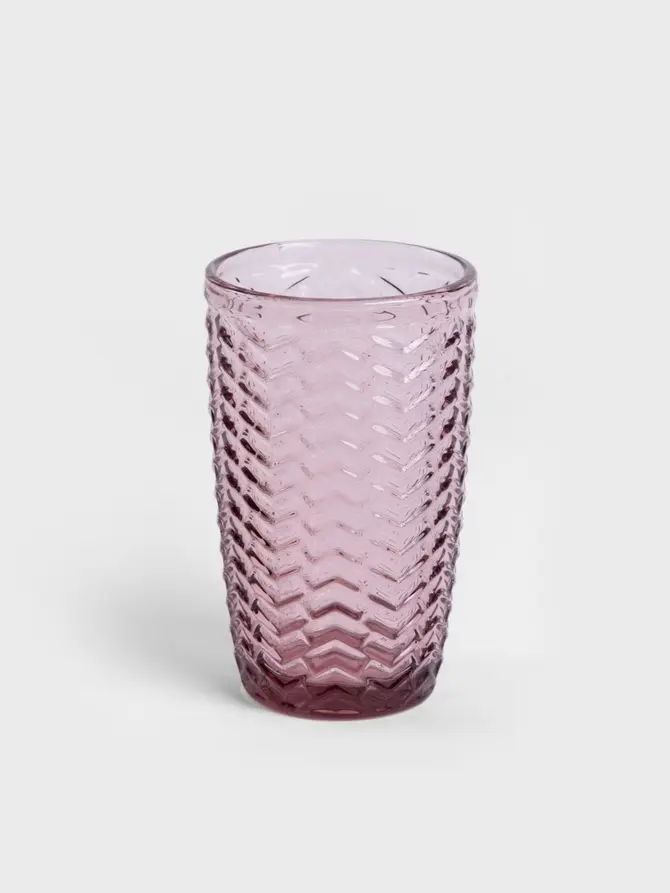 Zestaw szklanek LUNNIS wysoka różowa, 4 szt. 0,35 l