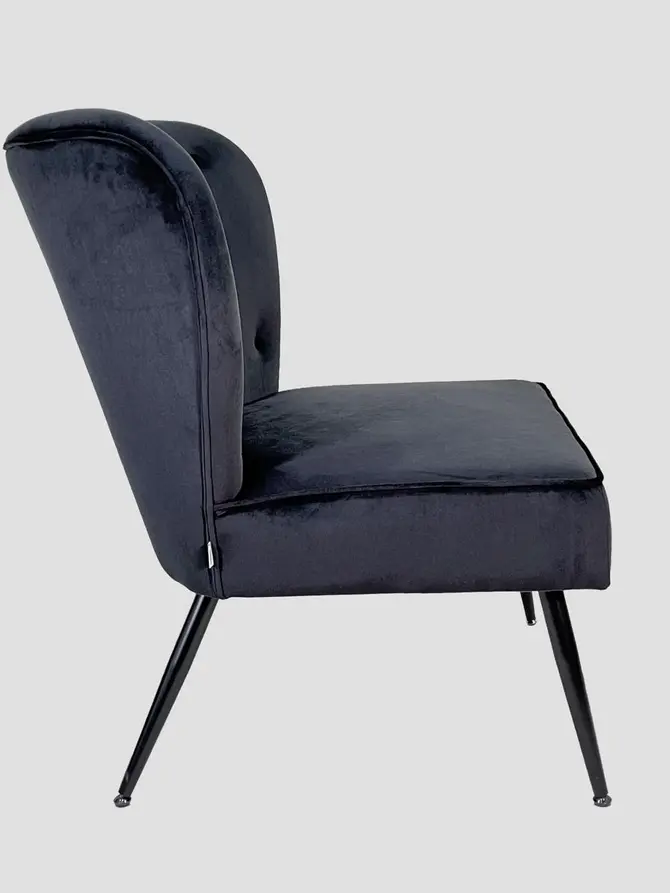 Fotel ELOYA czarny 71x75,5x86 cm