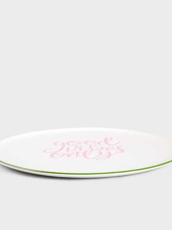Talerz SERRA do pizzy "good vibes only" 32 cm
