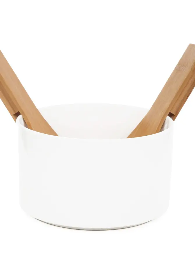 Misa FINCAN do sałat z bambusowymi łyżkami 17 cm