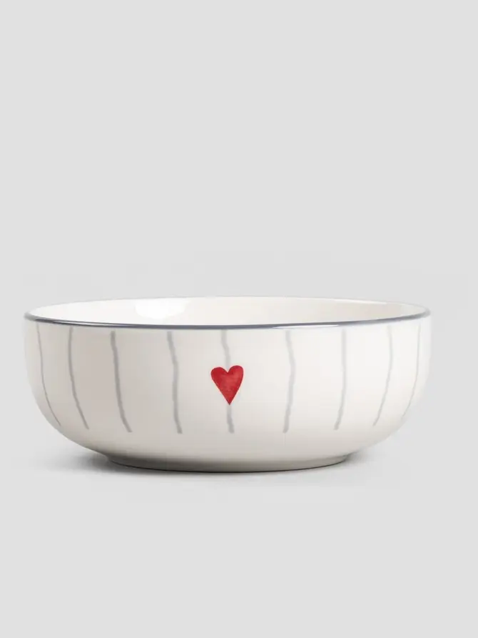 Miska LOVELY LIFE w szerokie paski 15 cm