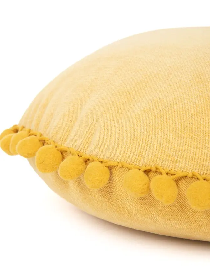 Poduszka ESLOV musztardowa okrągła 40 cm