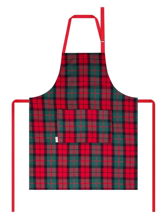 Fartuch kuchenny TARTAN w kratę 60x80 cm