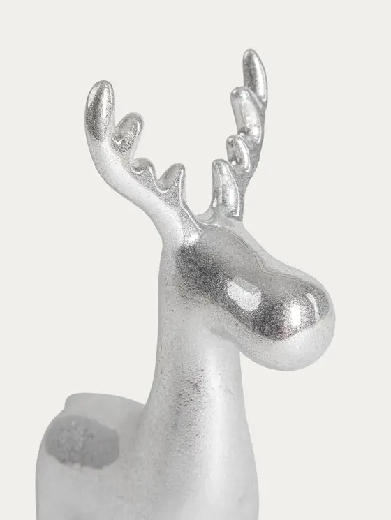 Renifer DARIAN srebrny 10,3x6,6x19,4 cm