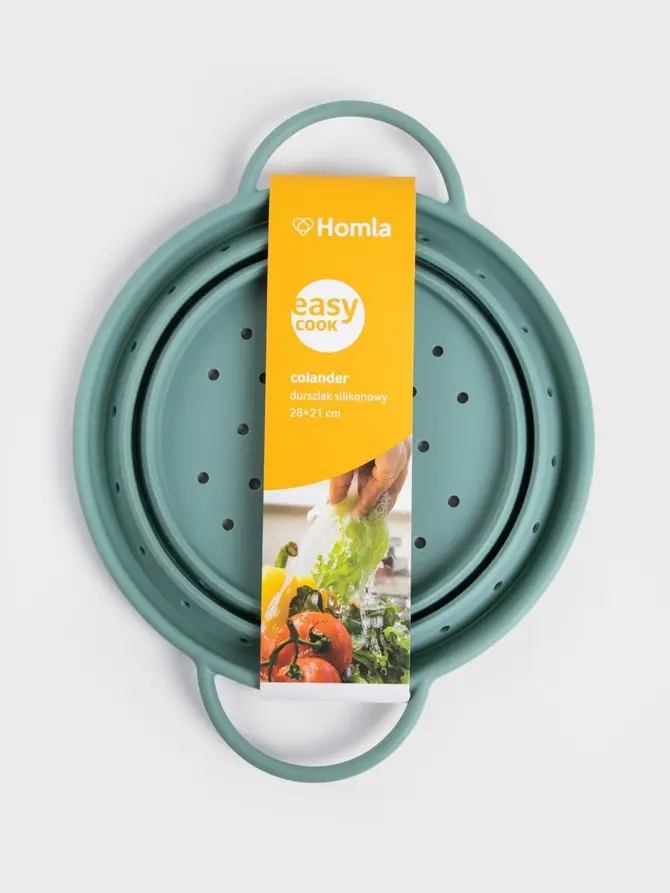 Durszlak EASY COOK silikonowy 28x21 cm