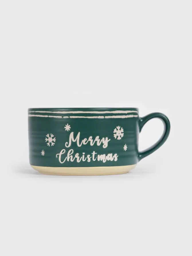 Kubek LAPOS zielony Merry Christmas 0,6 l