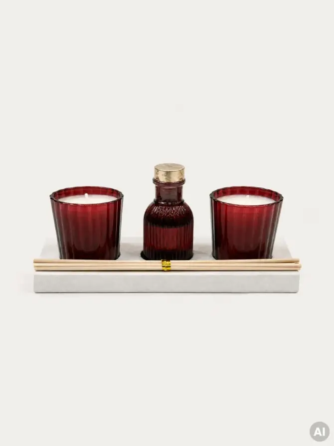 Zestaw zapachowy FESTIVE CHEER Merlot 2 szt. x 60 g + 30 ml