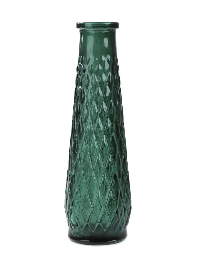 Wazon ARCHIE szklany zielony 6,5x22 cm