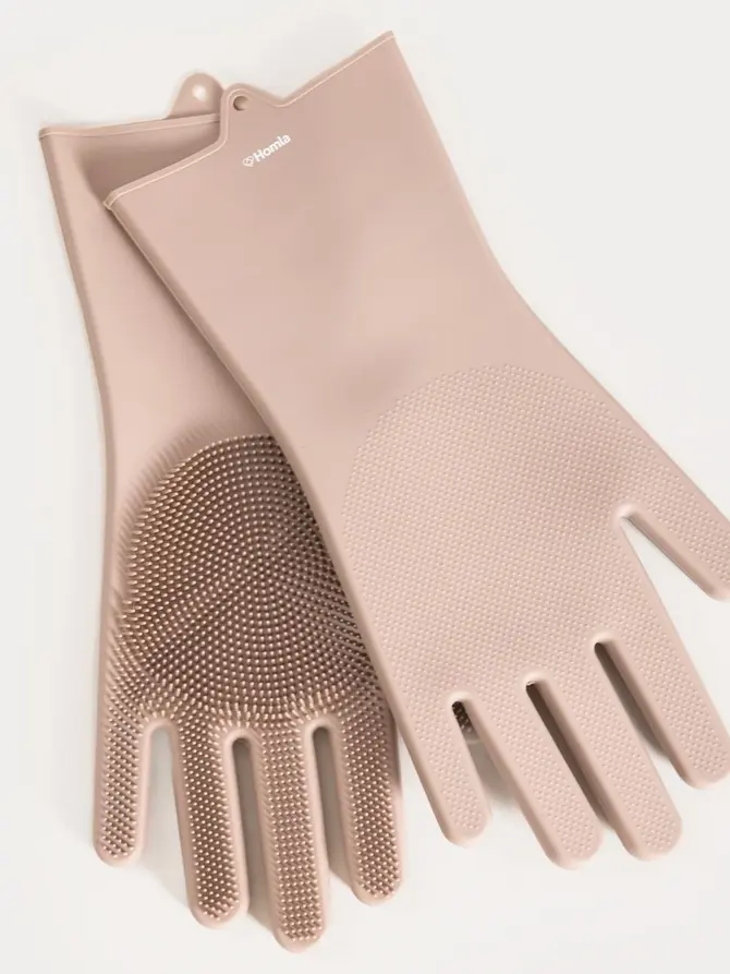 Zestaw rękawic EASY CLEAN silikonowych taupe 2 szt.