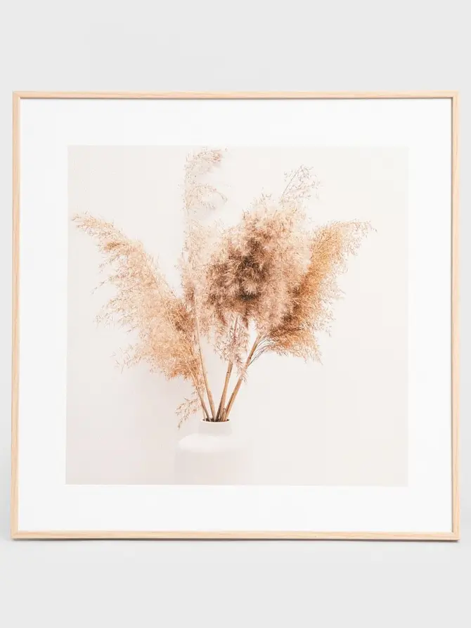 Obraz w ramie ZEFIR suszki w wazonie 30x30 cm