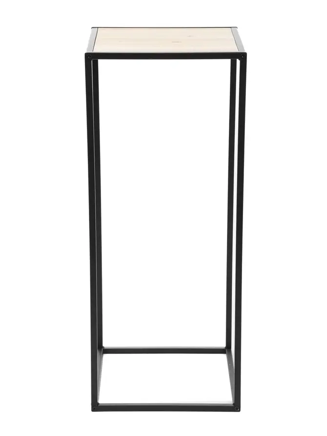 Kwietnik ROH metalowy czarny 31x31x75 cm
