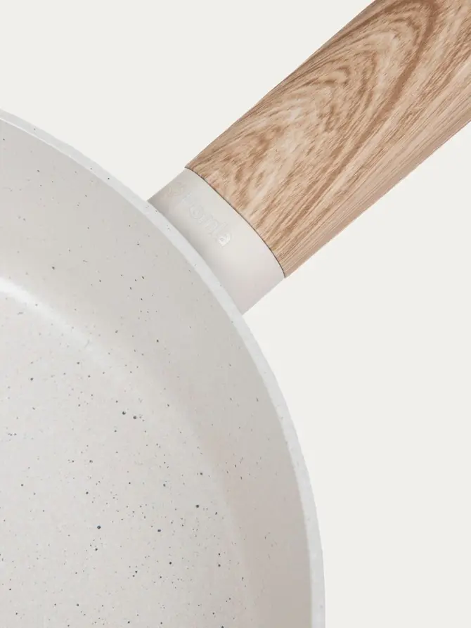 Patelnia LOREBURN z powłoką ceramiczną śmietankowa 24 cm